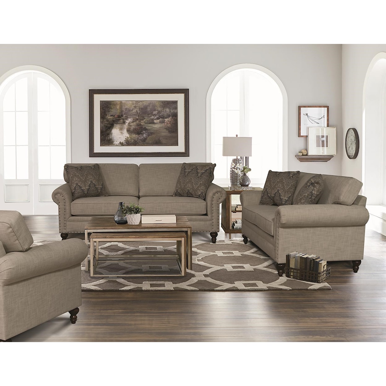 England Renea Sofa with Nail Head Trim