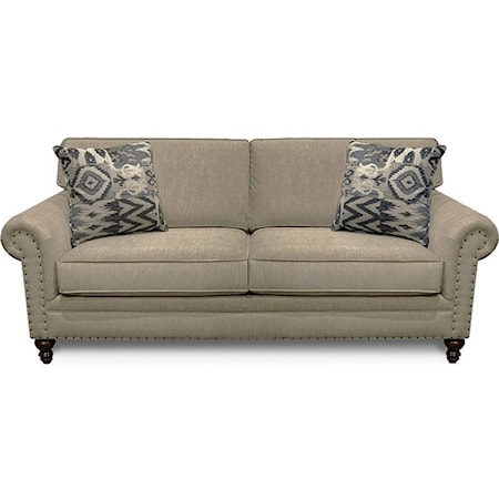 Sofa with Nail Head Trim