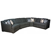 Sectional with Power Recliner End Seat
