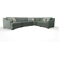 Sectional with Power Recliner End Seat