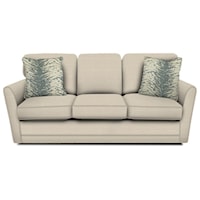 3 Seat Cushion Queen Sleeper Sofa with Visco Memory Foam Mattress