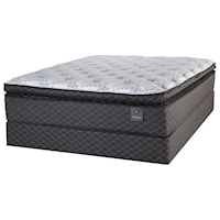 Twin 14" Pocketed Coil Pillow Top Mattress and 9" Grey Foundation