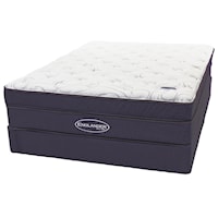 King 14" Coil on Coil Pillow Top Mattress and Wood Foundation