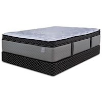 King 17" Pillow Top Pocketed Coil Mattress and 9" Premium Foundation