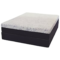 Queen 12" Hybrid Mattress and Wood Foundation