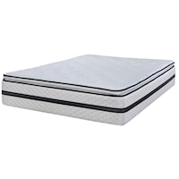 Twin Extra Long 13 1/2" Ultra Plush Euro Pillow Top Pocketed Coil Mattress