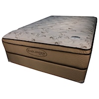 Twin 14" Pillow Top Mattress and Wood Foundation