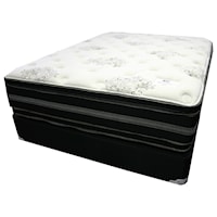 King 16" Two Sided Pillow Top Mattress and Wood Foundation
