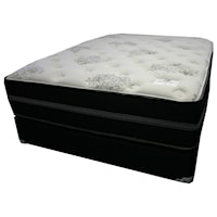 Queen Plush Two Sided Mattress and Wood Foundation