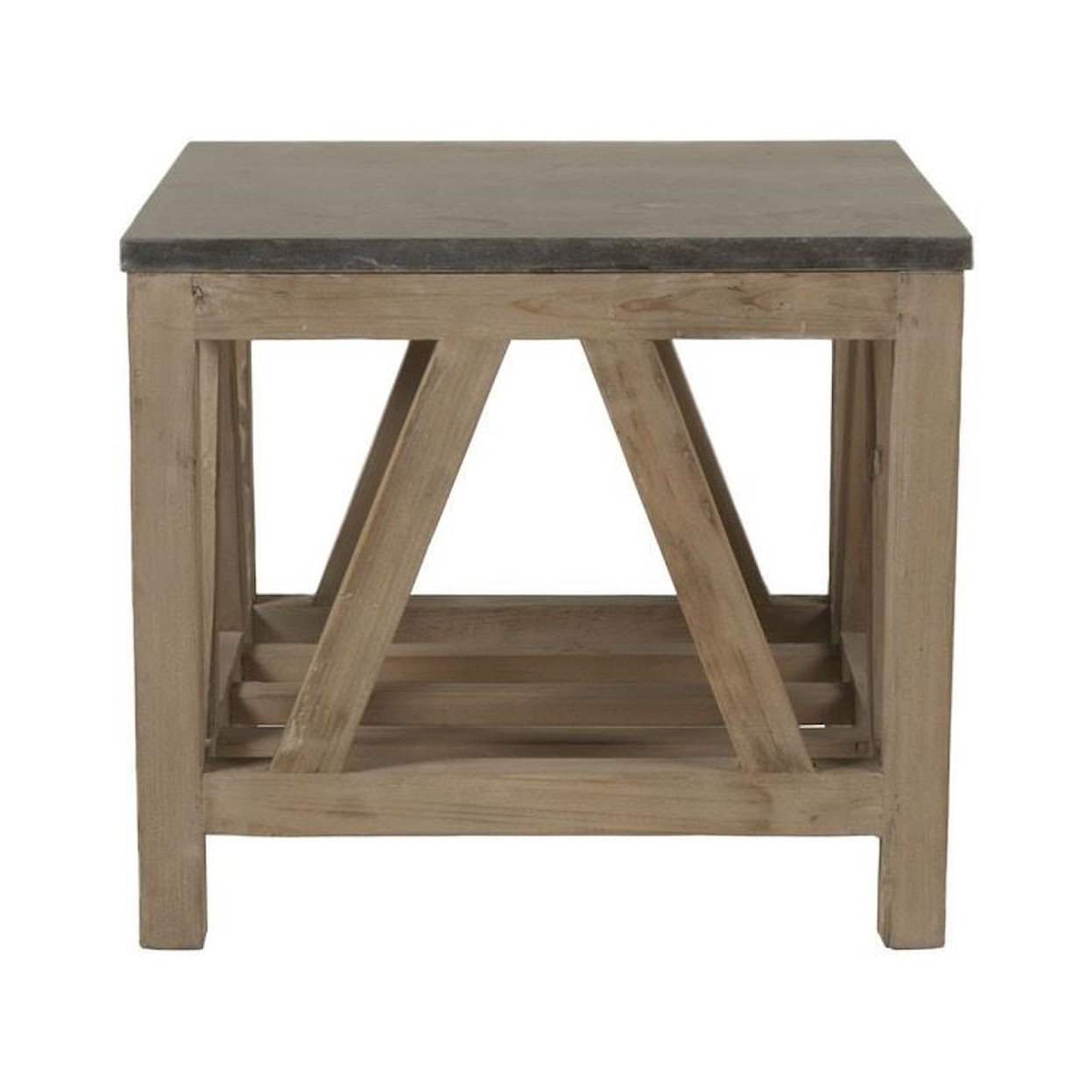 Essentials for Living Bella Antique Blue Stone End Table