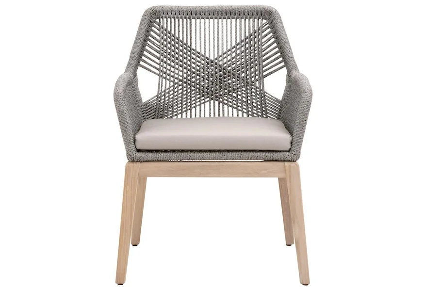 Loom Outdoor Arm Chair by Sussex Casual at Johnny Janosik