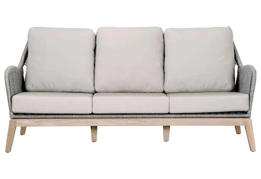 Loom Outdoor 79" SOfa by Sussex Casual at Johnny Janosik