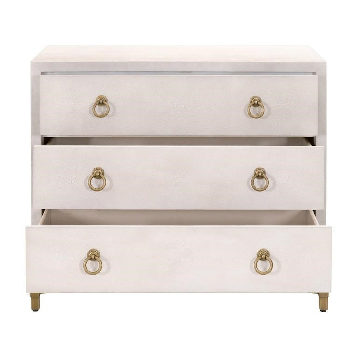 Essentials for Living raditions Strand Traditions Strand Shagreen 3-Drawer Nightsta