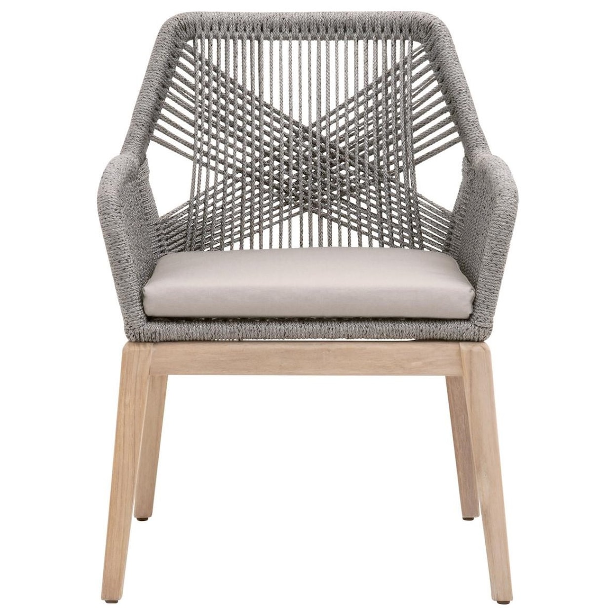 Essentials for Living Woven LOOM OUTDOOR ARM CHAIR