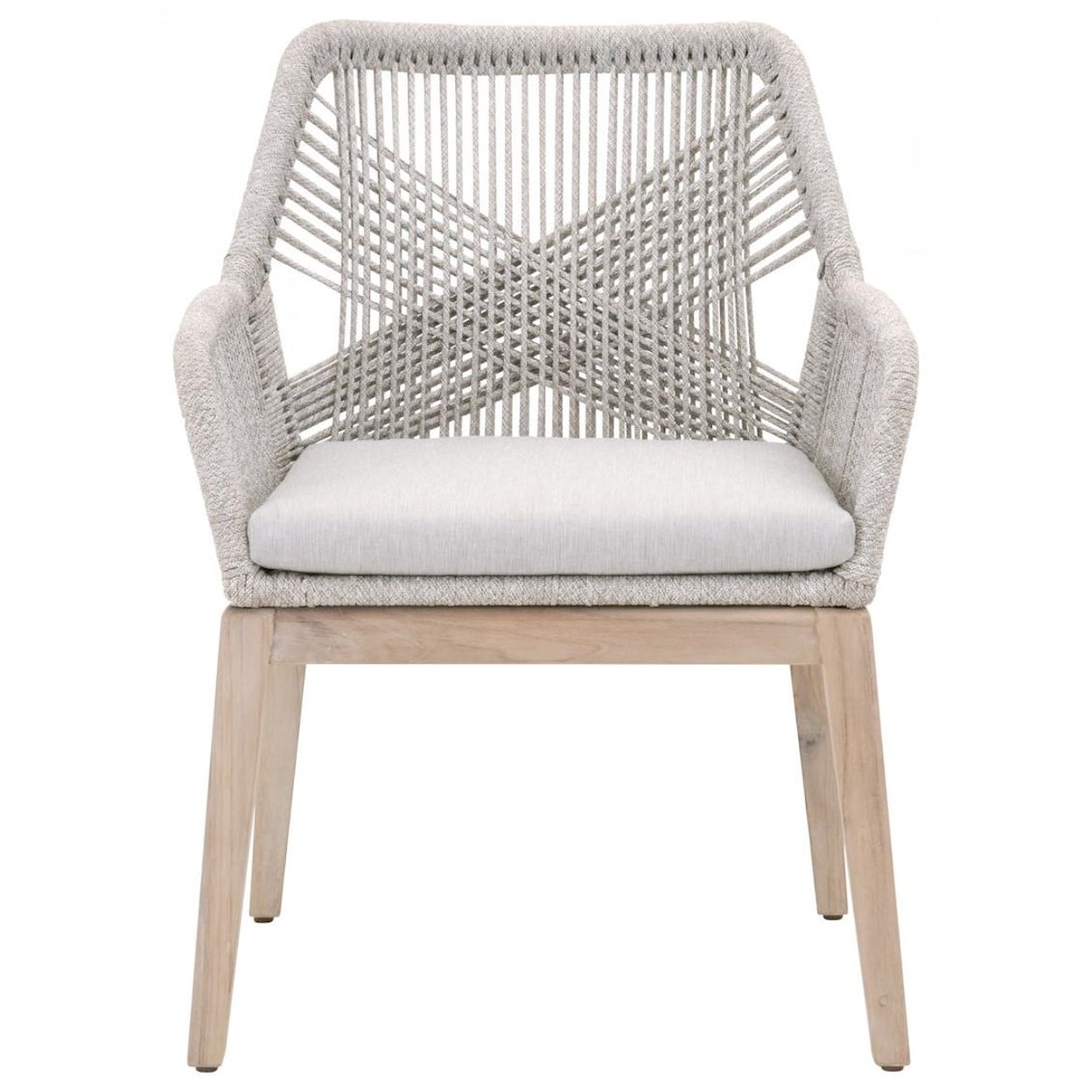 Essentials for Living Woven LOOM OUTDOOR ARM CHAIR