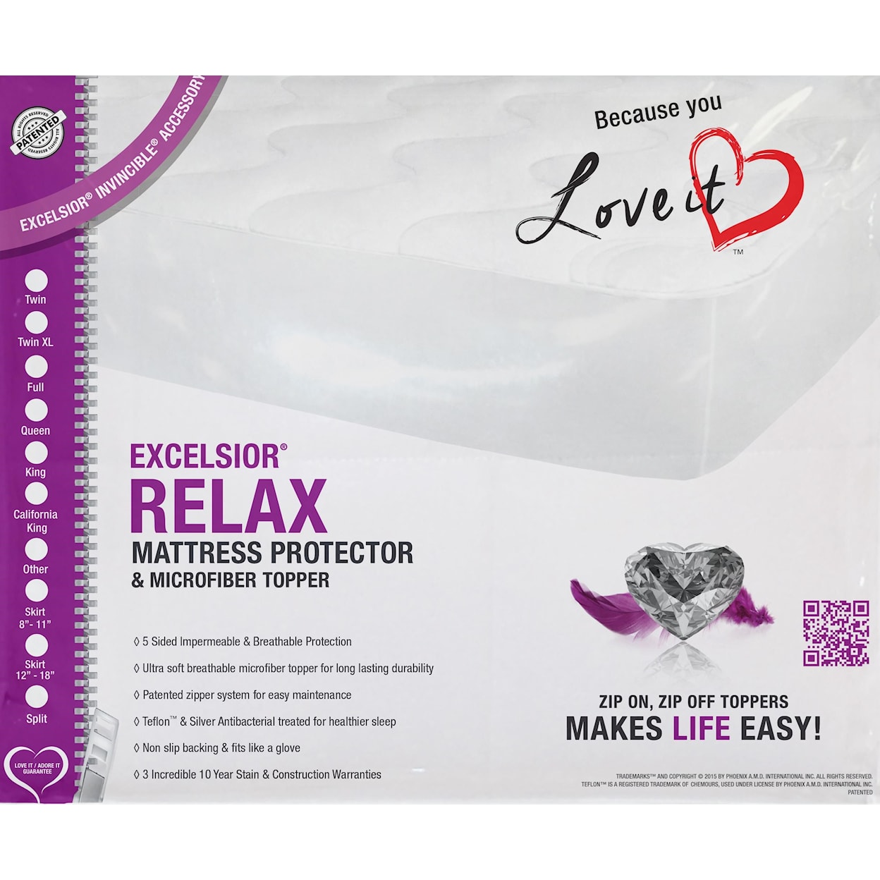 Excelsior Relax 10" King Mattress Protector