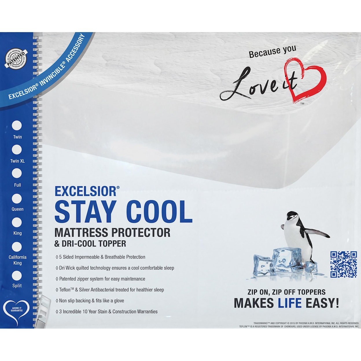 Excelsior Stay Cool II 10" Full Mattress Protector