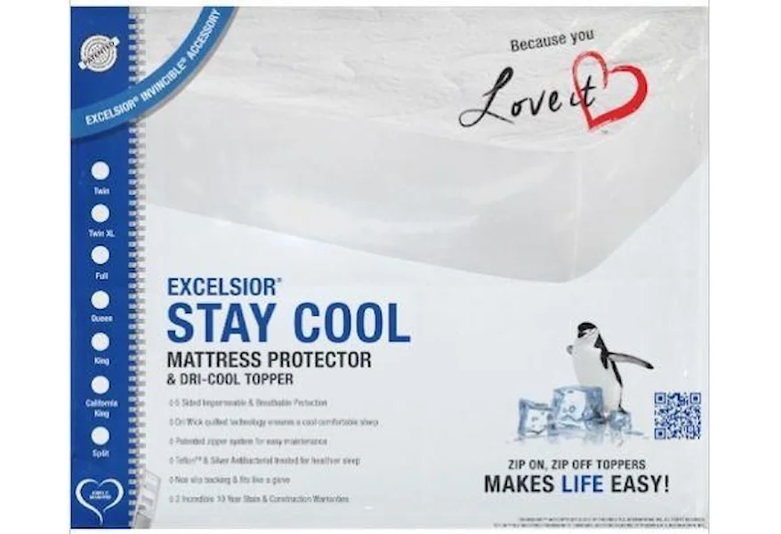 Stay Cool II 10" King Mattress Protector by Excelsior at SlumberWorld