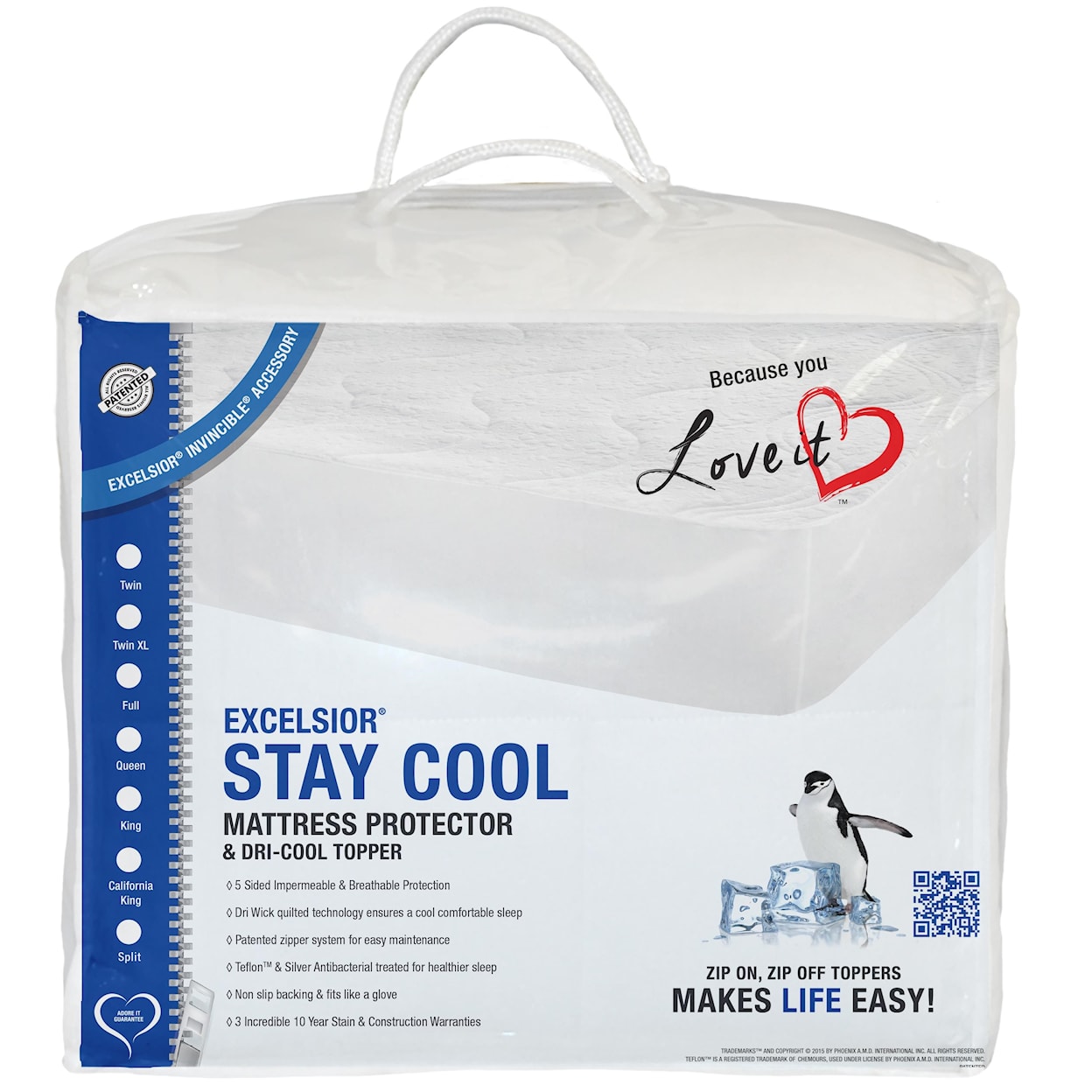 Excelsior Stay Cool II 16" Twin XL Mattress Protector