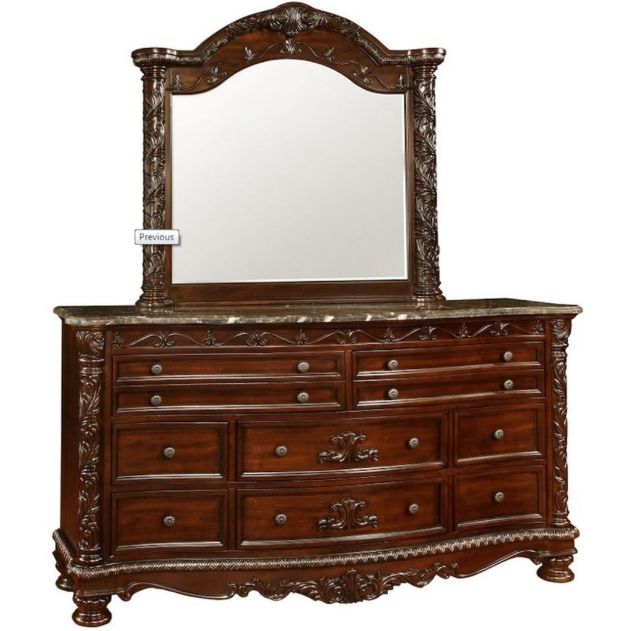 Fairfax Home Furnishings Patterson Dresser and Mirror