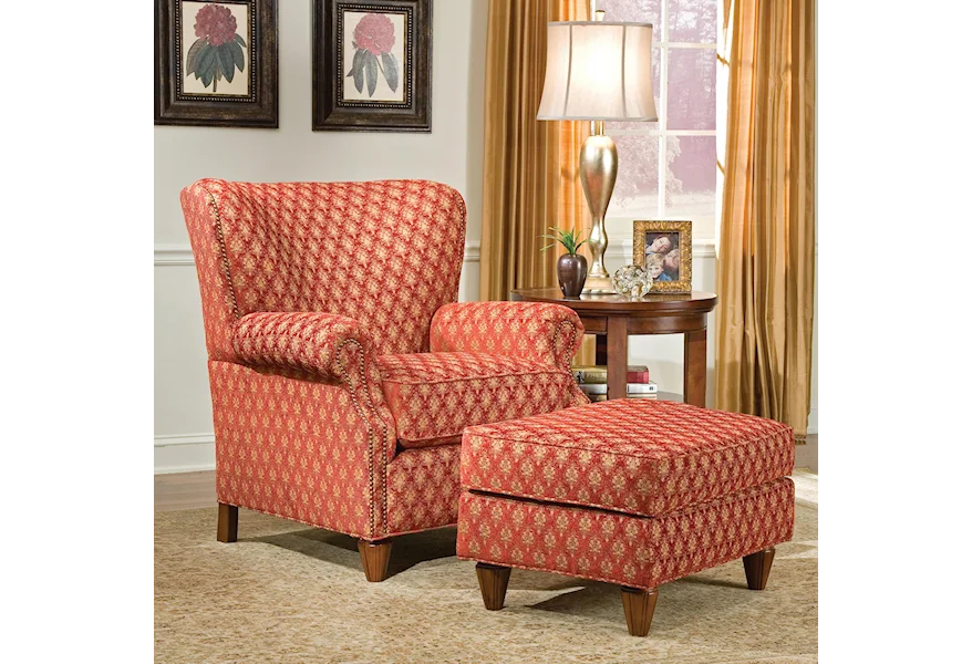 1403 Chair and Ottoman by Fairfield at Upper Room Home Furnishings