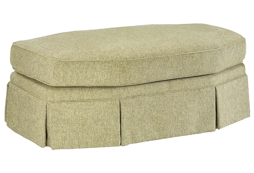 3766 Eight-Sided Oval Ottoman by Fairfield at Stuckey Furniture