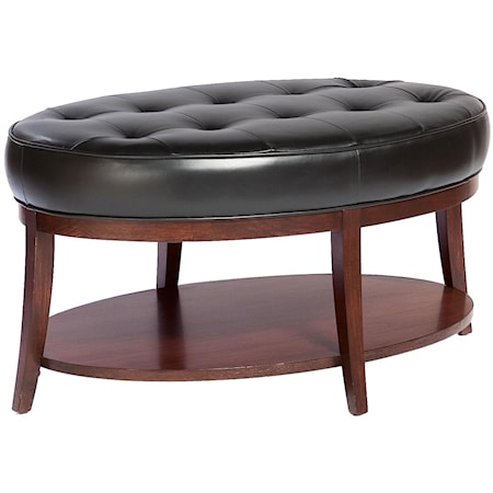 Oval Cocktail Ottoman