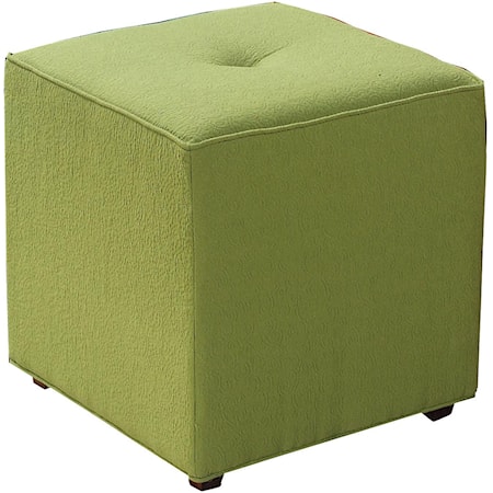Bunching Ottoman with Center Tufting