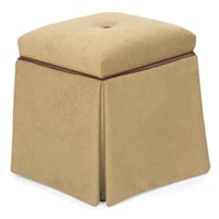 Storage Ottoman with Skirt