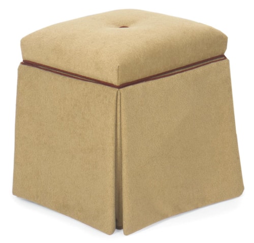 Storage Ottoman with Skirt
