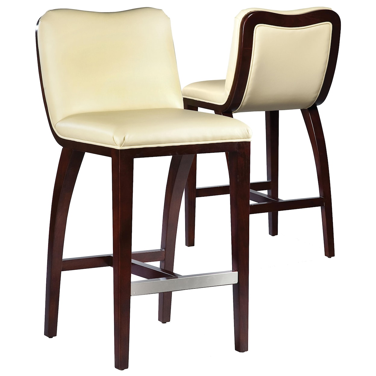 Fairfield Barstools  High End Bar Stool with Wood Accents