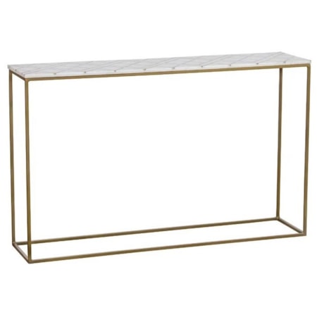 Stone Inlay Console Table