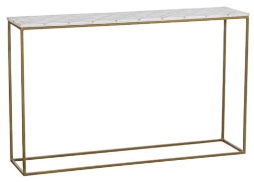 Stone Inlay Console Table