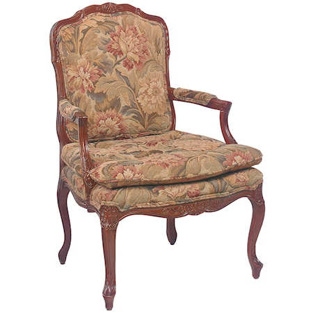 Accent Chair with Knife Edge Seat Cushion