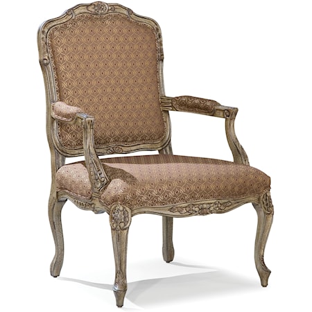 Intricately Carved Accent Chair