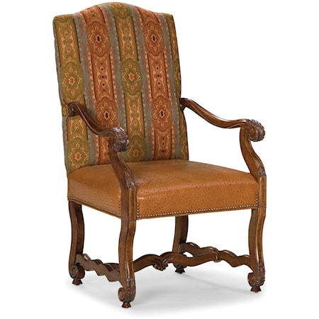 Exposed Wood Accent Chair