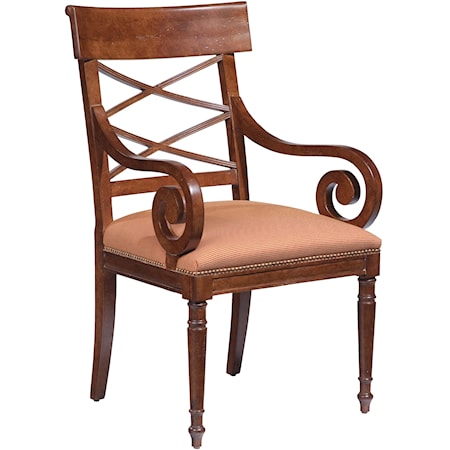 Scroll-Arm Chair