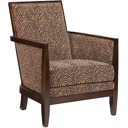 Geometric Exposed-Wood Chair