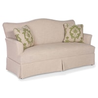 Skirted Camel Back Sofa