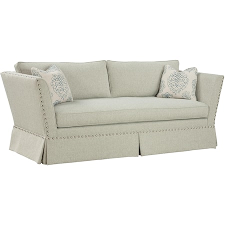 Unique Accent Sofa in Flared Arm Style 