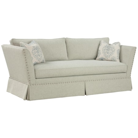 Unique Accent Sofa in Flared Arm Style