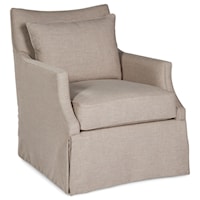 Swivel Chair with Loose Pillow Cushions