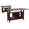 Fairfield Tables Flip-Top Wine Rack Console Table