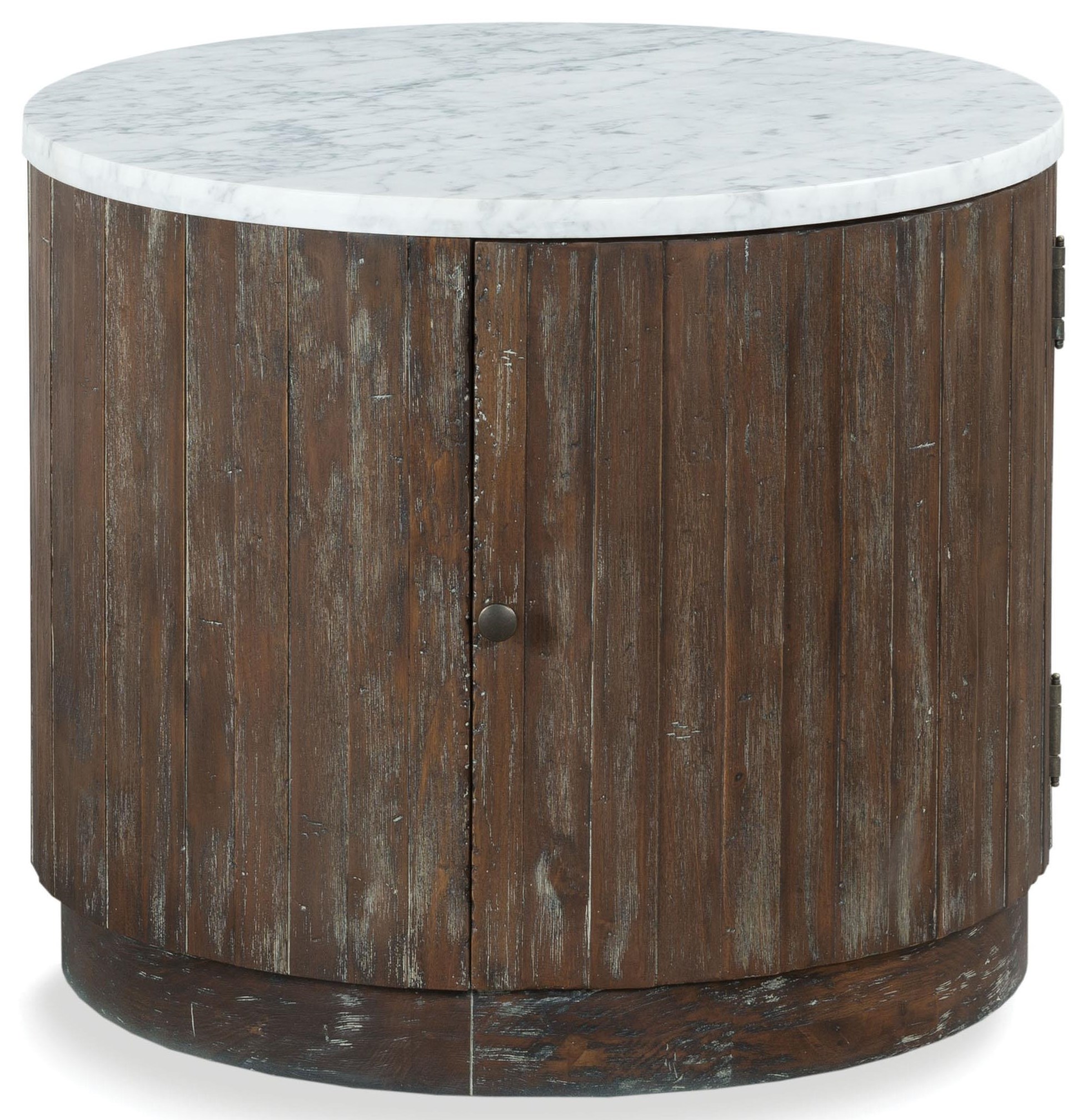 Rustique Drum End Table