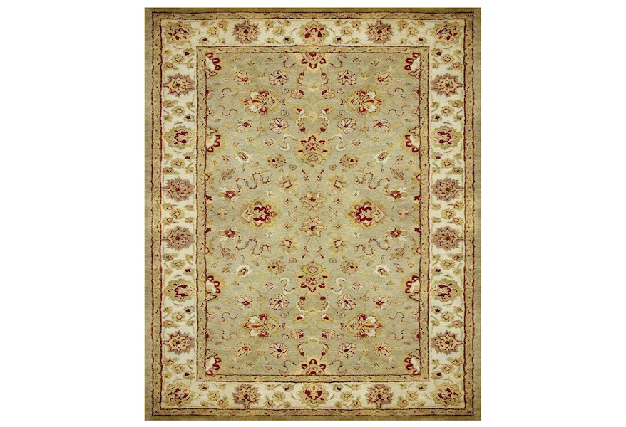 Alexandra Sage/Ivory 3'-6" x 5'-6" Area Rug by Feizy Rugs at Jacksonville Furniture Mart