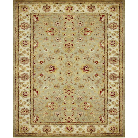 Sage/Ivory 3'-6" x 5'-6" Area Rug