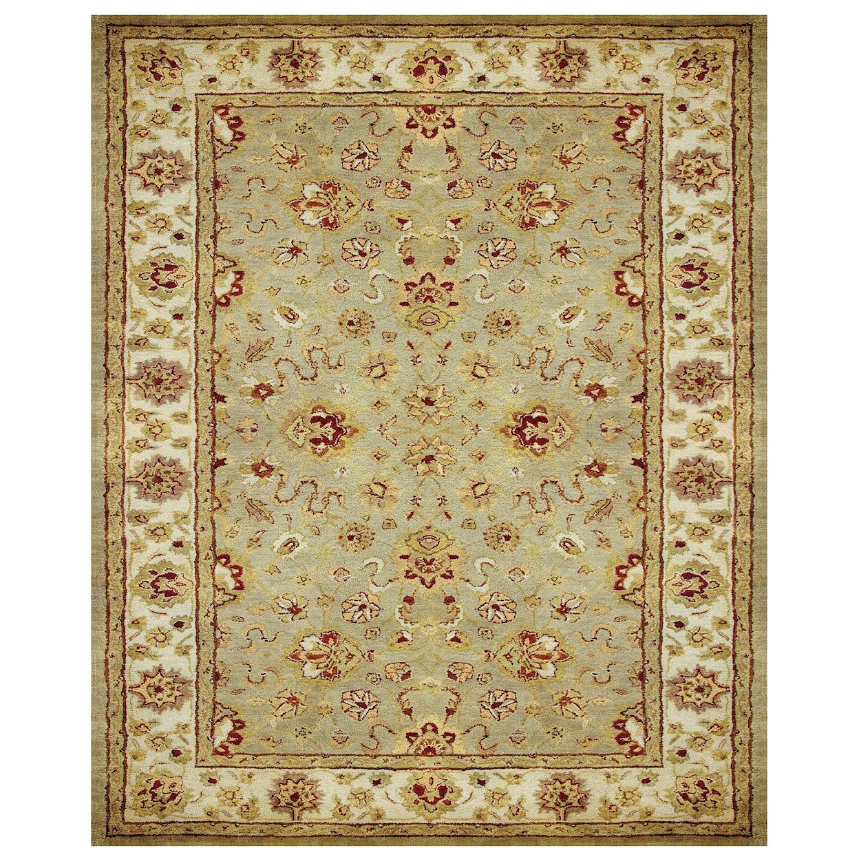 Feizy Rugs Alexandra Sage/Ivory 9'-3" x 13' Area Rug