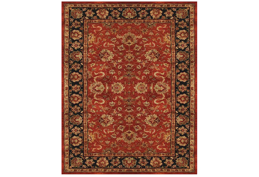 Alexandra Red/Navy 3'-6" x 5'-6" Area Rug by Feizy Rugs at Jacksonville Furniture Mart