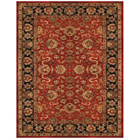 Red/Navy 5' x 8' Area Rug