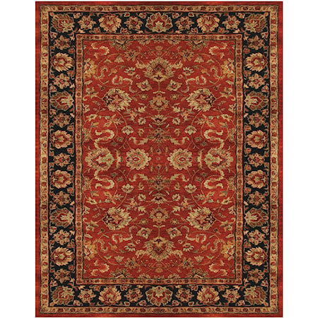 Red/Navy 5' x 8' Area Rug